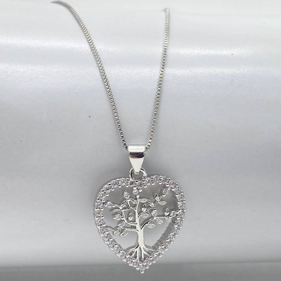 CADENA CORAZON ARBOL DE LA VIDA