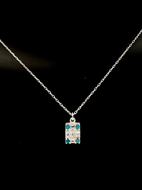 CADENA CON DIJE CUADRO PLATA 925