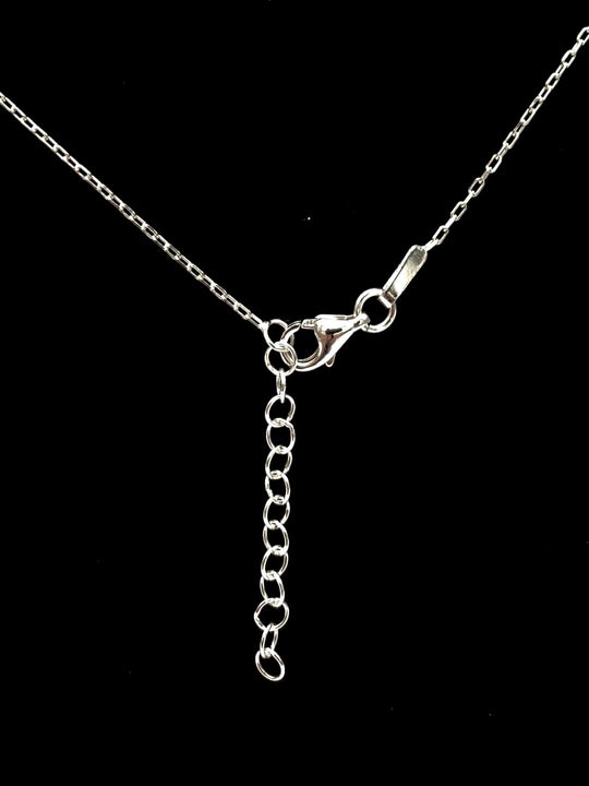 CADENA CON DIJE CUADRO PLATA 925