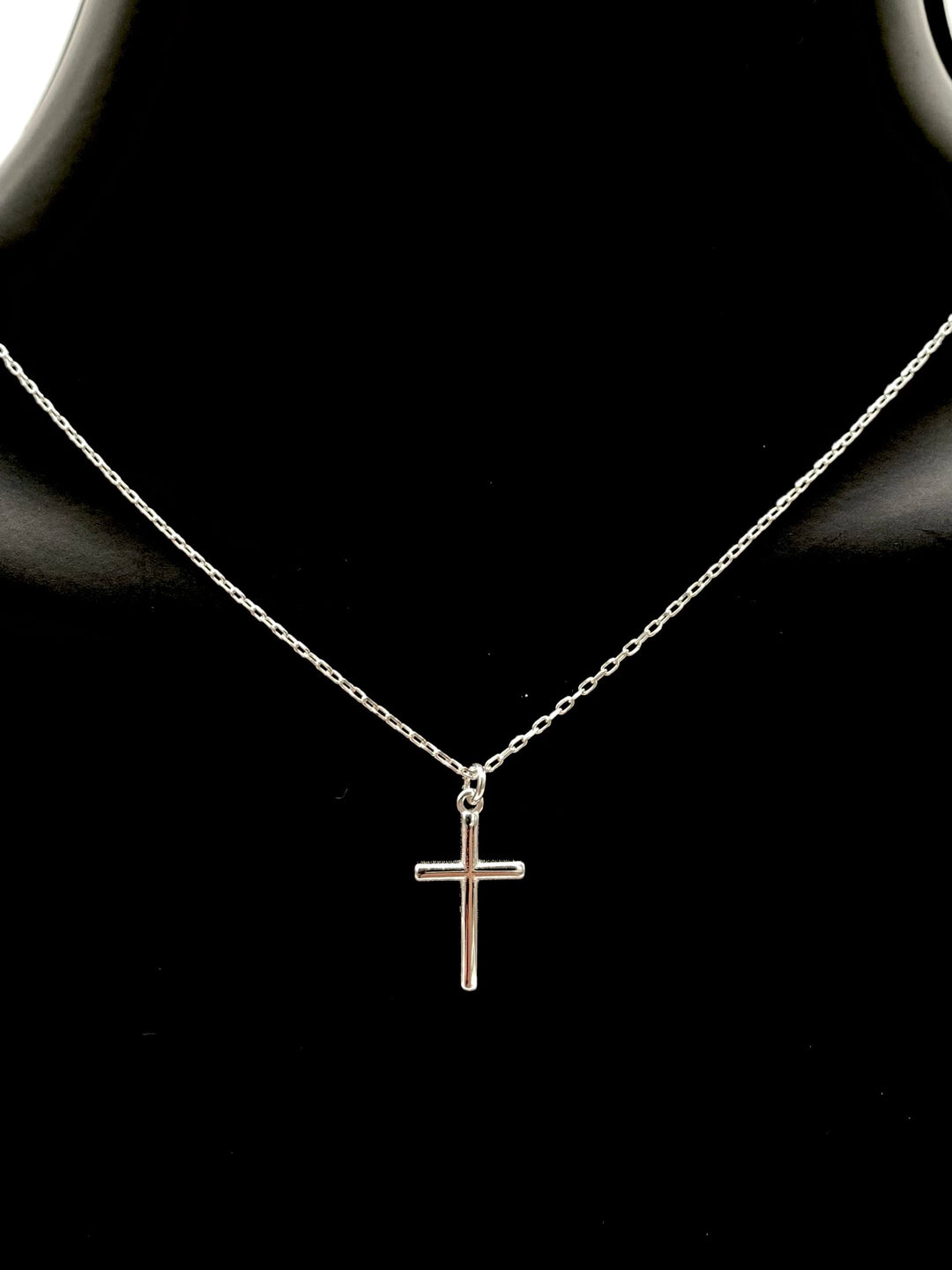 CADENA ESLABON CON DIJE DE CRUZ 925