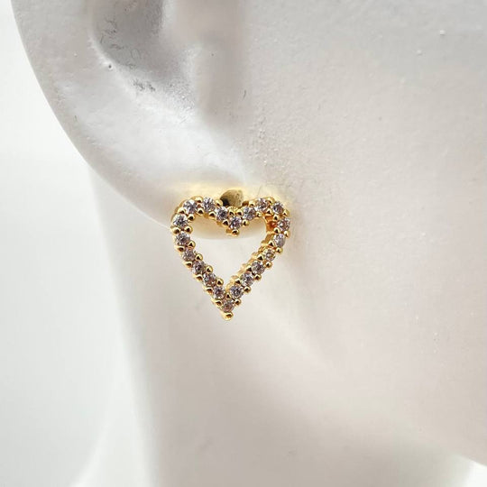 BROQUEL CORAZON CHAPA DE ORO 18K