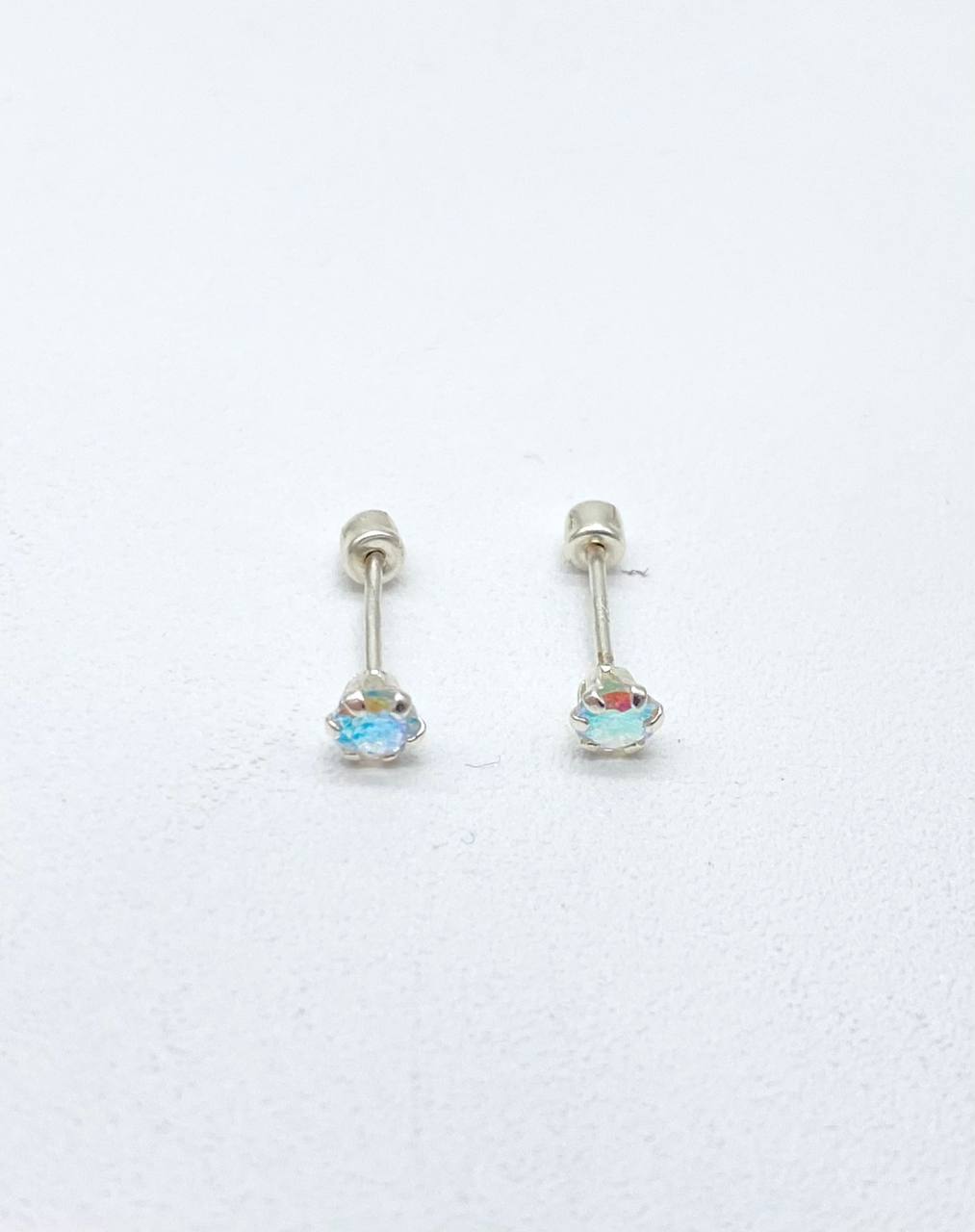 BROQUEL RECTO #3 TORNASOL PLATA 925.