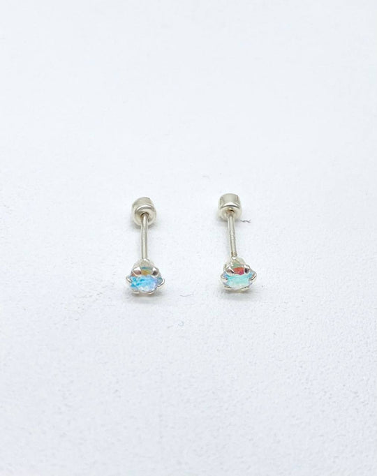 BROQUEL RECTO #3 TORNASOL PLATA 925.