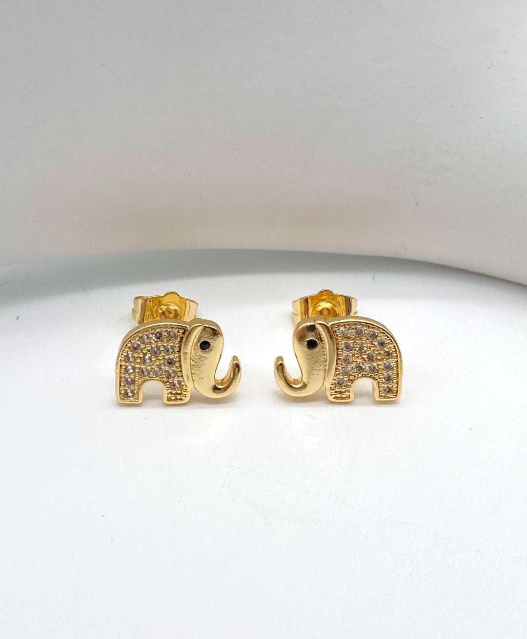 BROQUEL ELEFANTE CHAPA DE ORO 18K