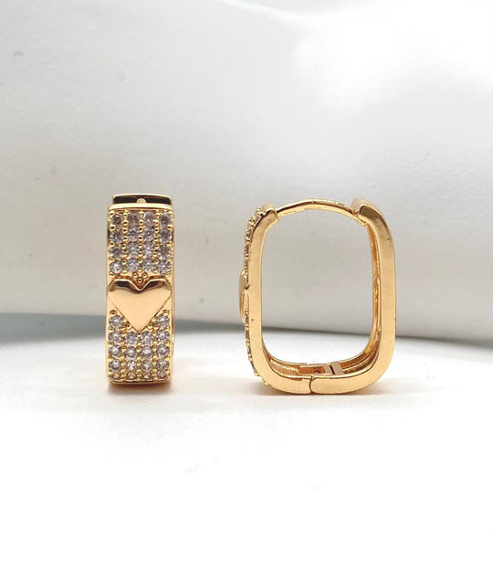 HUGGIE CORAZON  DE ORO 18K