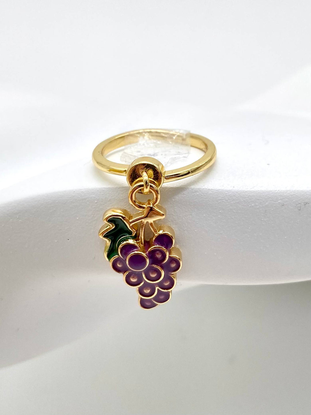 ANILLO UVA ESMALTADA