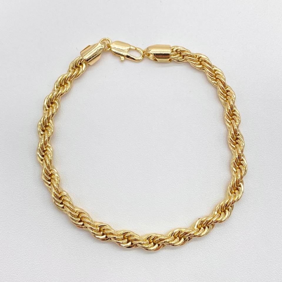 PULSO TORZAL CHAPA DE ORO 18K
