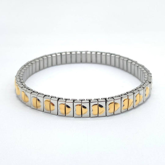 BRAZALETE BICOLOR CORAZON