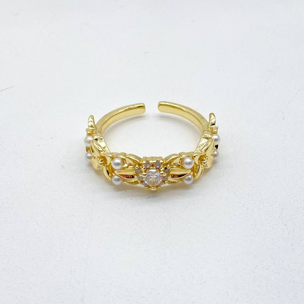 ANILLO CORAZON CON FLORES