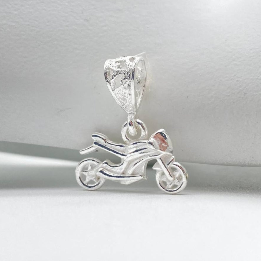 DIJE MOTOCICLETA PLATA 925