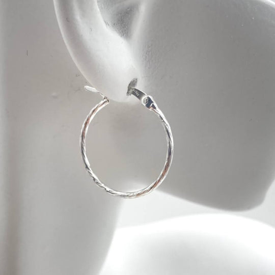 ARRACADA FACETADA PLATA 925