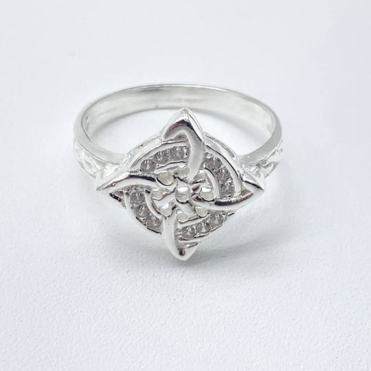 ANILLO NUDO DE BRUJA PLATA 925