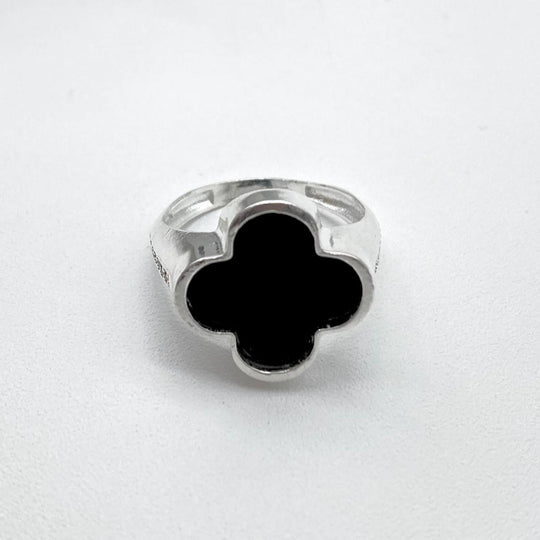 ANILLO TREBOL NEGRO