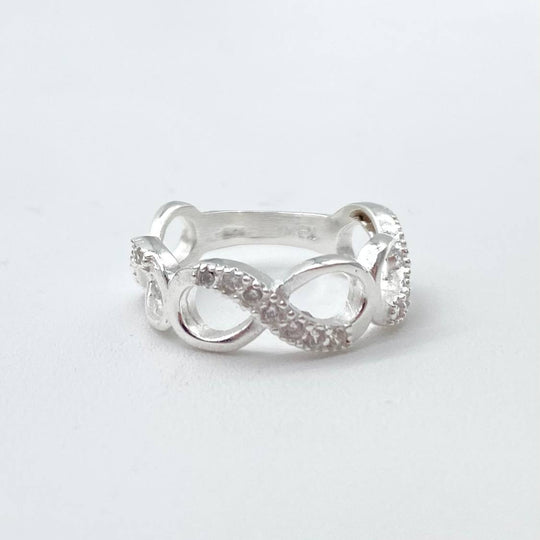 ANILLO 3 INFINITOS PLATA 925