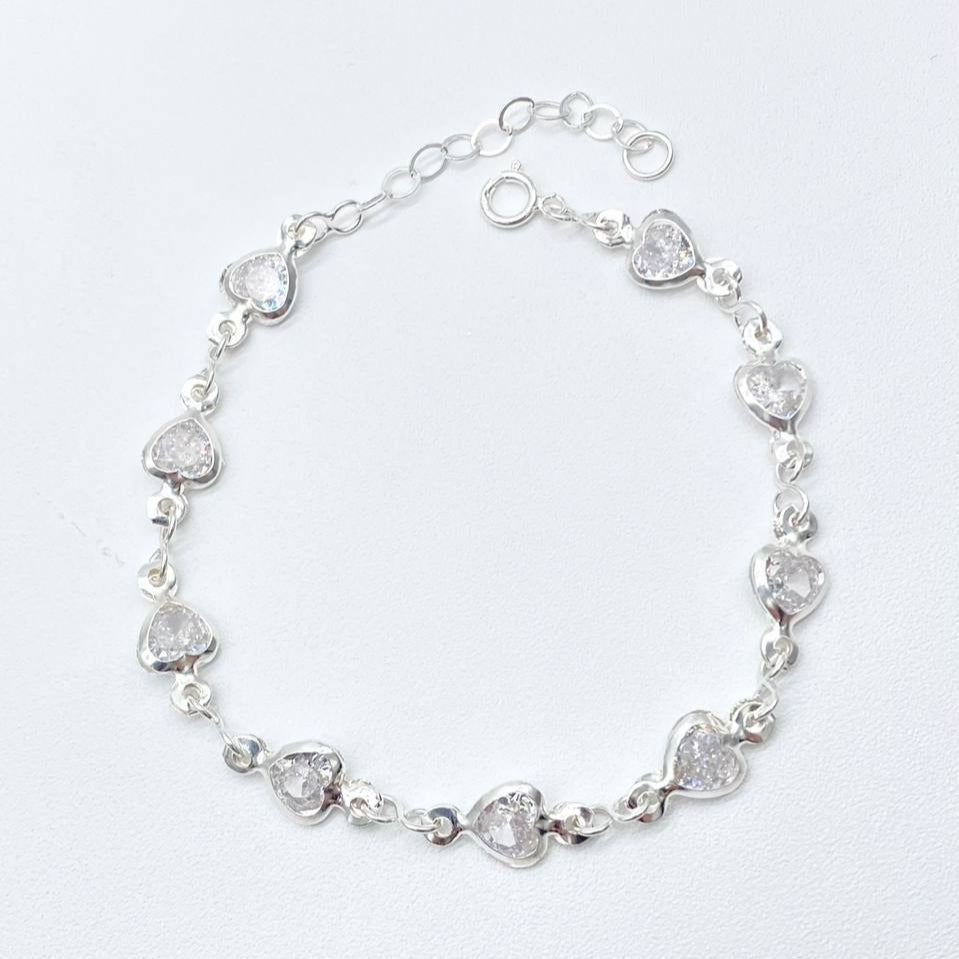 PULSO CORAZONES PLATA 925
