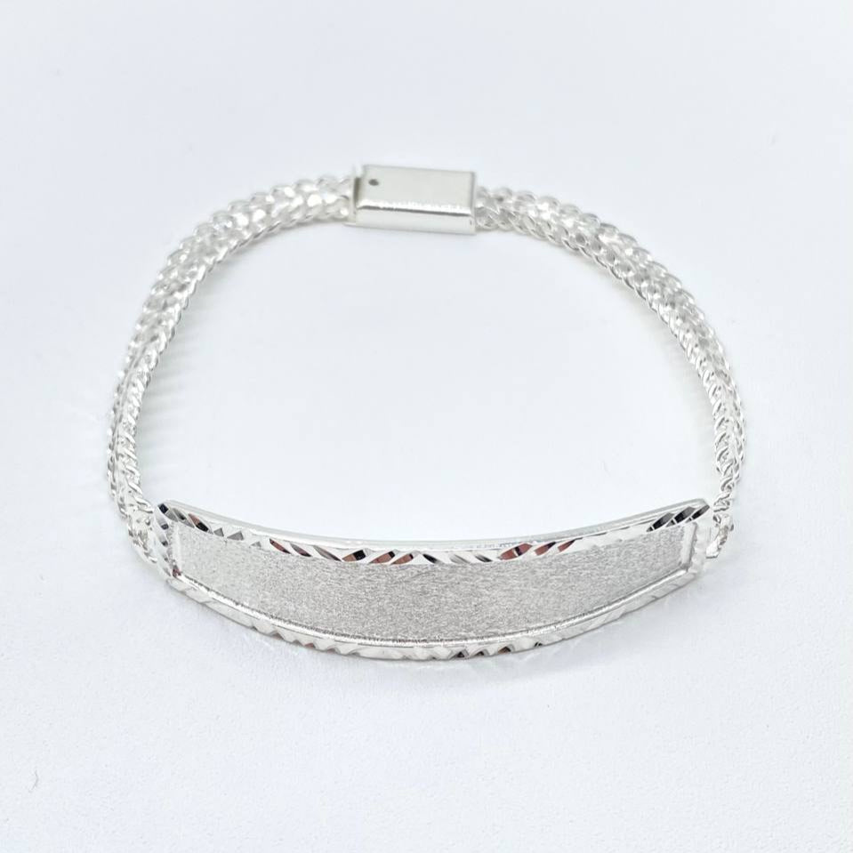 PULSO TEJIDO PALMA PLATA 925