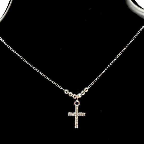 CADENA CON CRUZ BRILLANTE