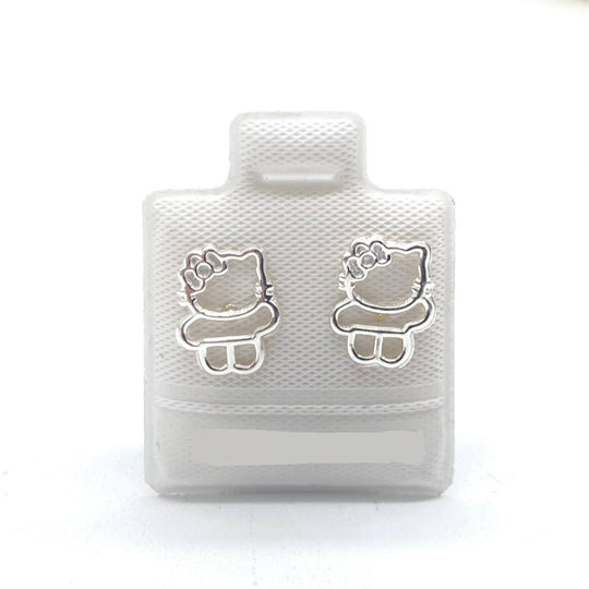 BROQUEL SILUETA KITTY PLATA 925