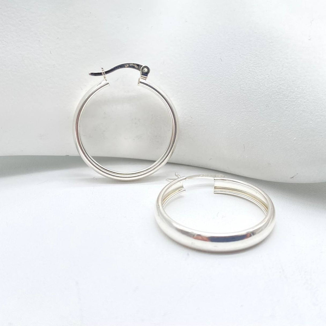 ARRACADA LISA PLATA 925
