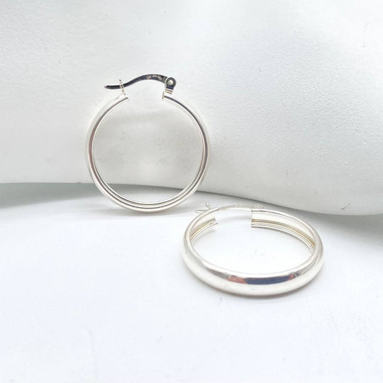 ARRACADA LISA PLATA 925