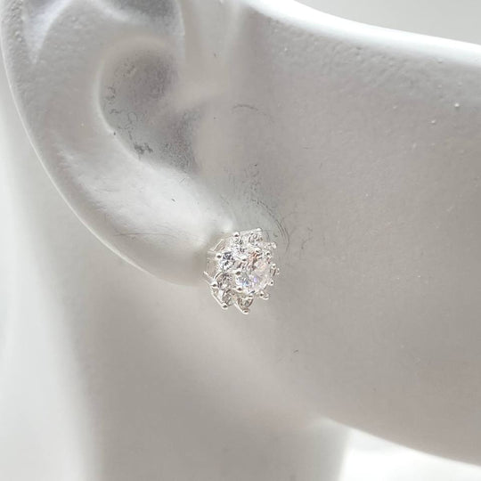ARETE FLOR MINI PLATA 925