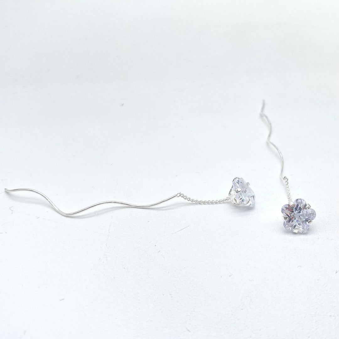 ARETE FLOR PLATA 925
