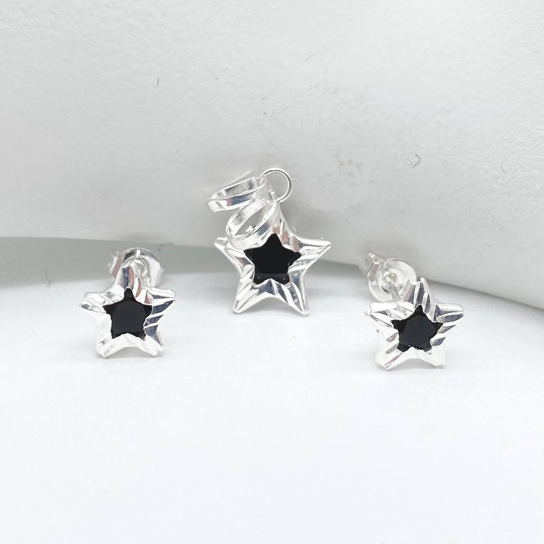 JUEGO ESTRELLA BLANCA PLATA 925