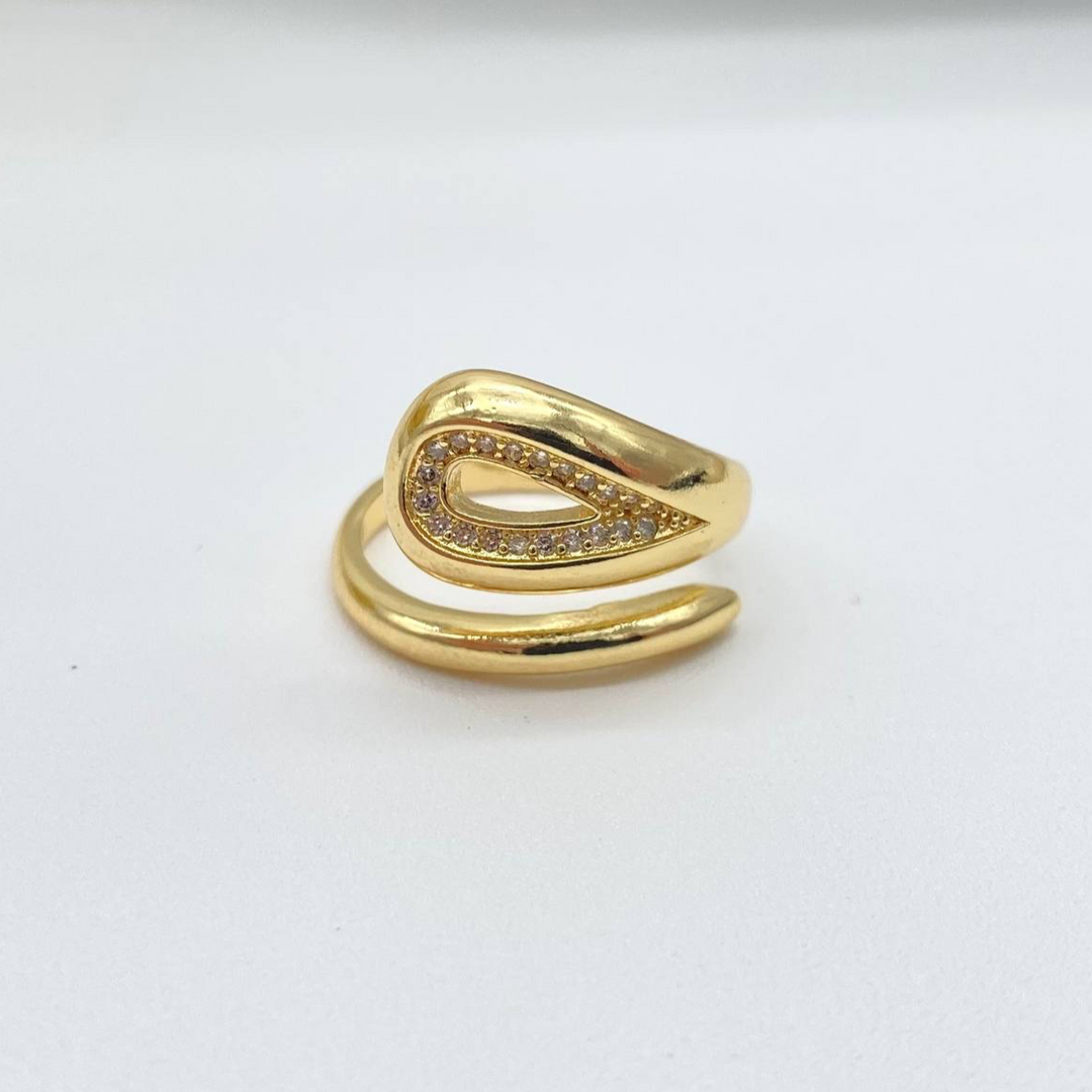 ANILLO GOTA CON ZIRCONIA