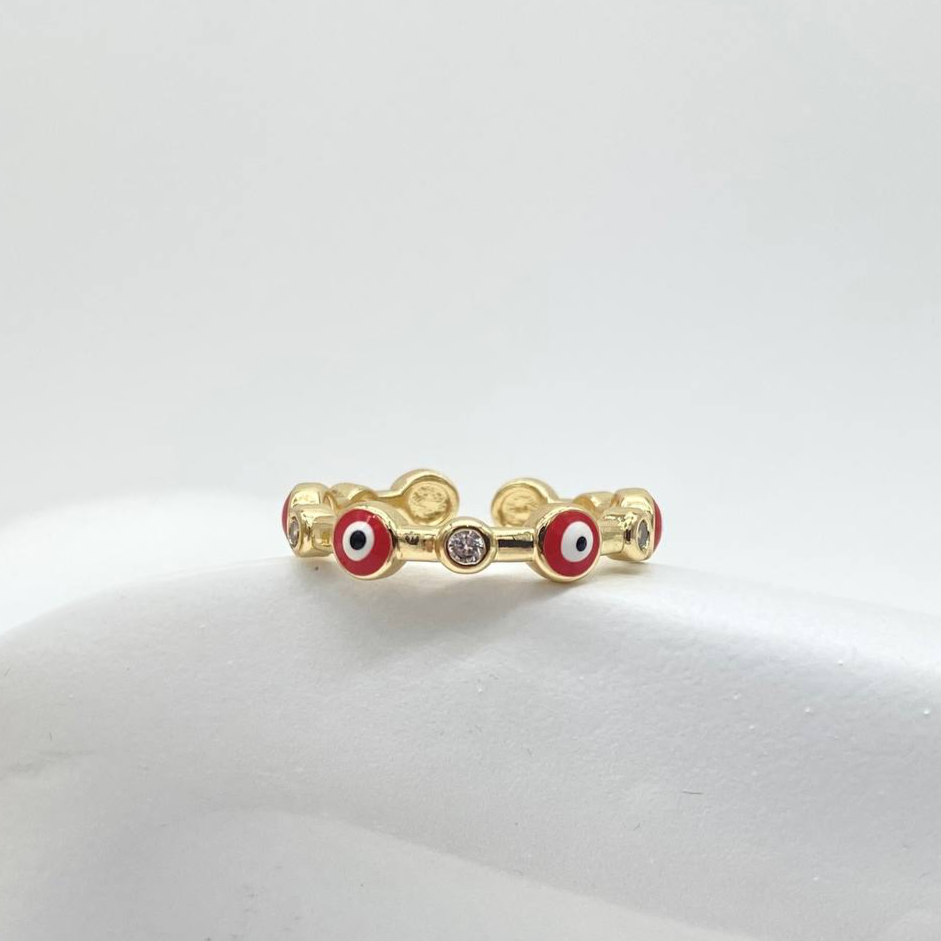 ANILLO OJO TURCO ROJO