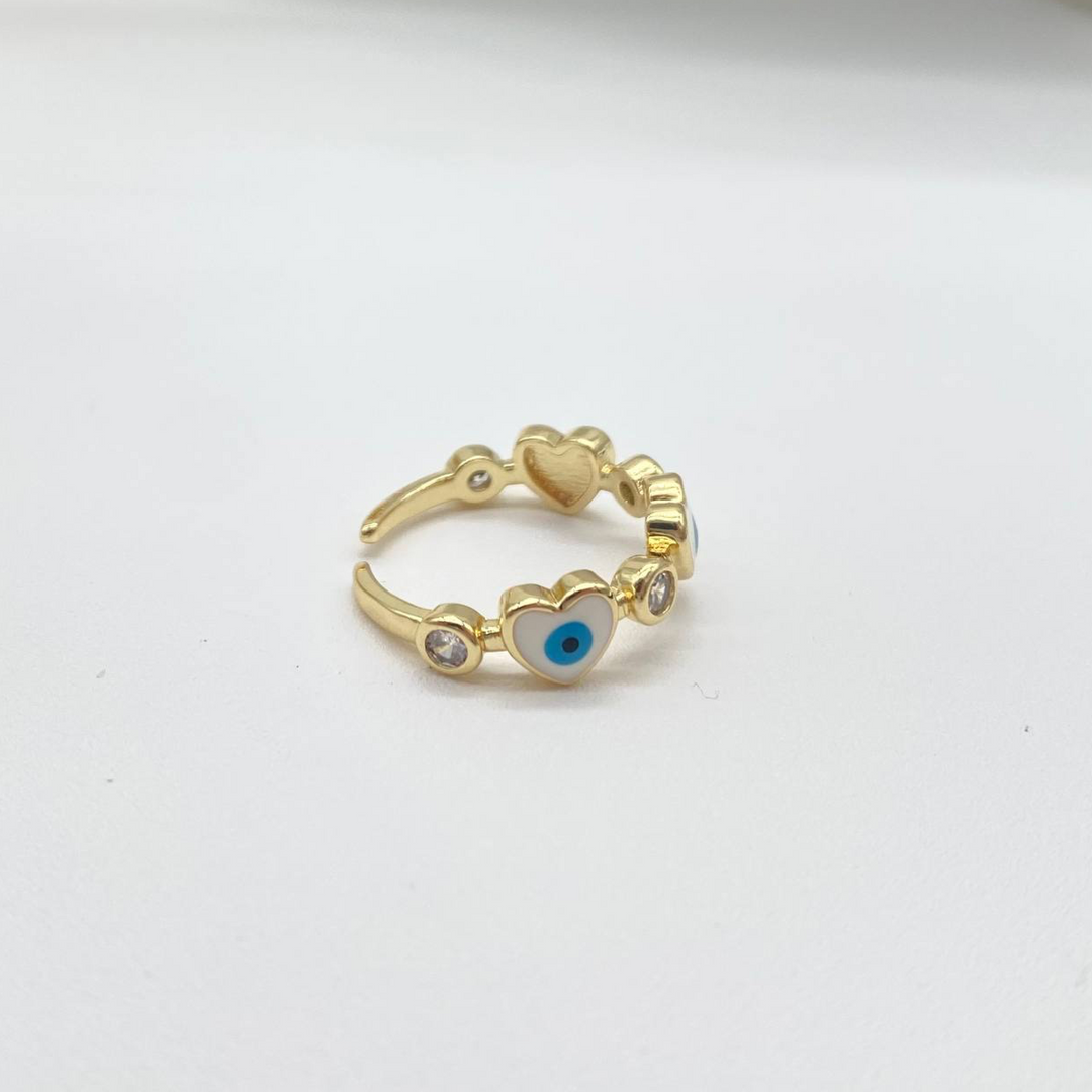 ANILLO OJO TURCO BLANCO