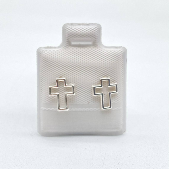 BROQUEL CRUZ SILUETA PLATA 925