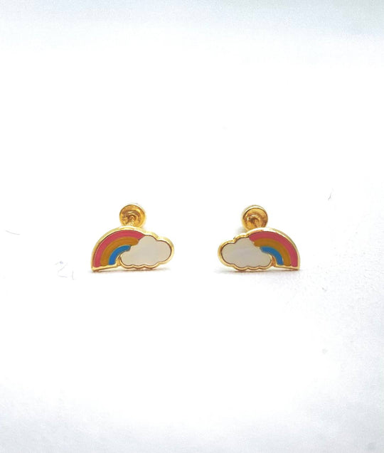 BROQUEL ARCOIRIS ORO 10K