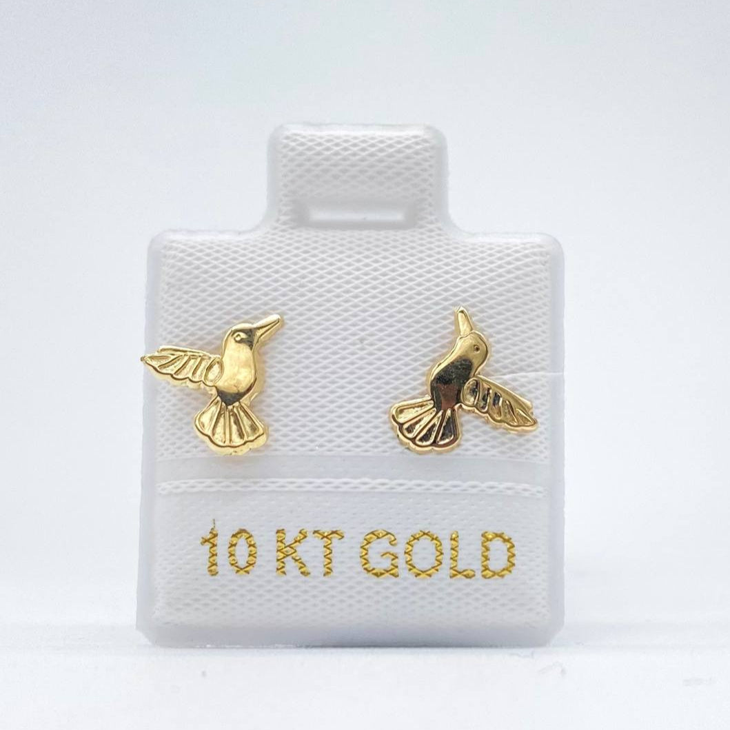 BROQUEL ORO 10K COLIBRI