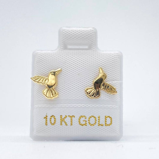 BROQUEL ORO 10K COLIBRI