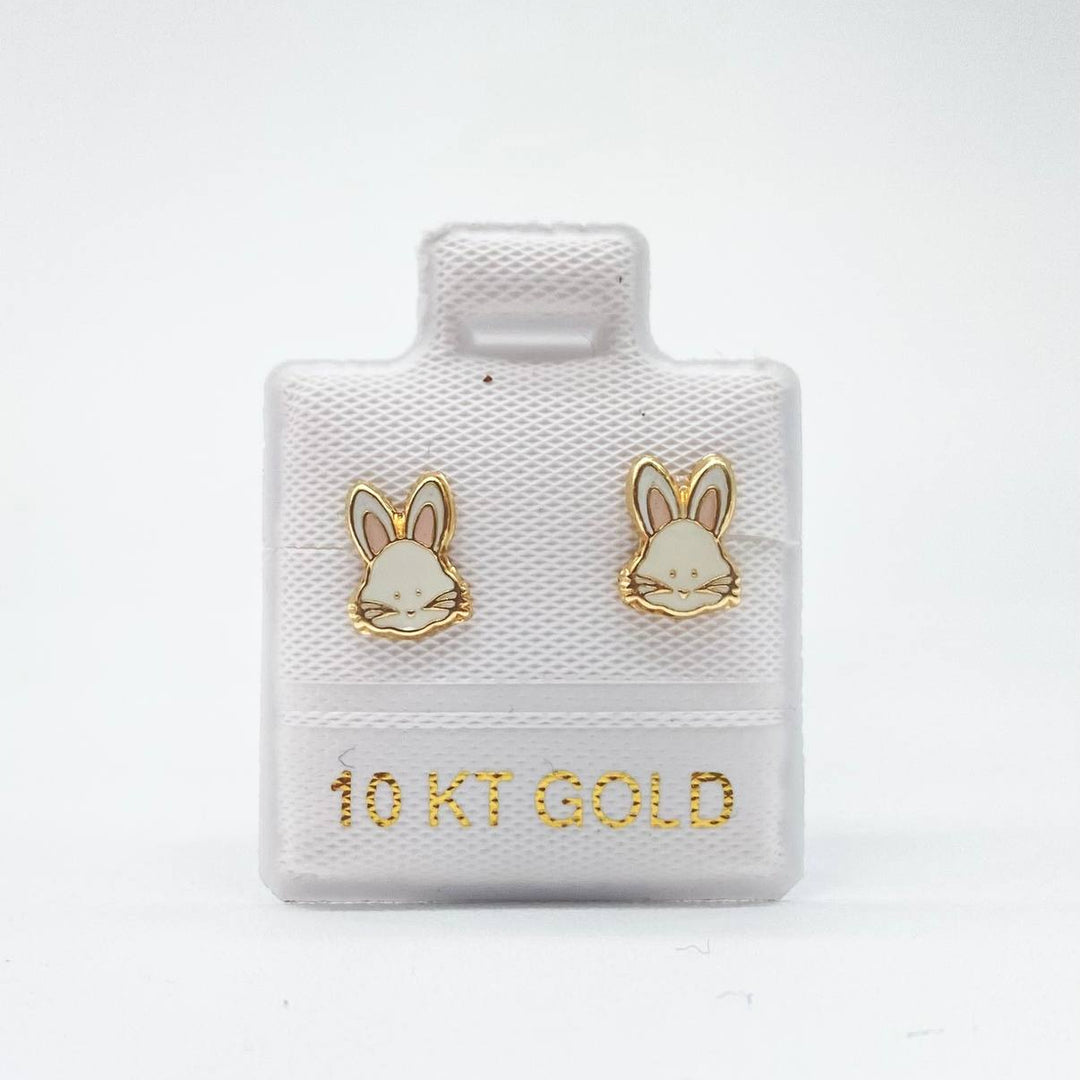 BROQUEL ORO 10K CONEJITO