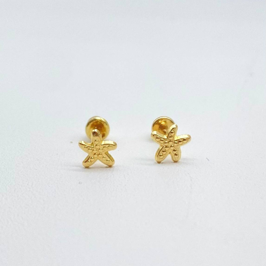 BROQUEL ORO 10K ESTRELLA DE MAR