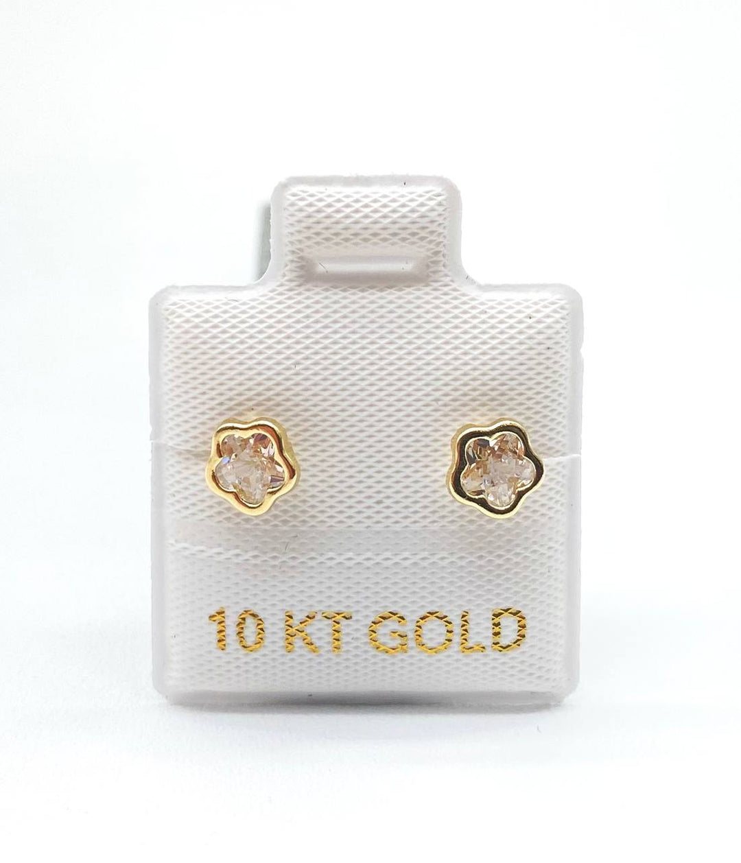 BROQUEL ORO 10K FLOR BICEL.