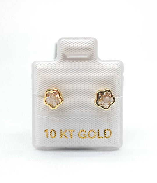 BROQUEL ORO 10K FLOR BICEL.