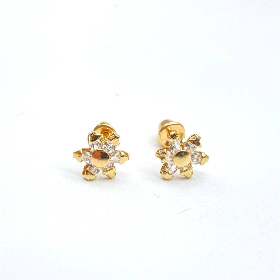 BROQUEL ORO 10K FLOR REHILETE