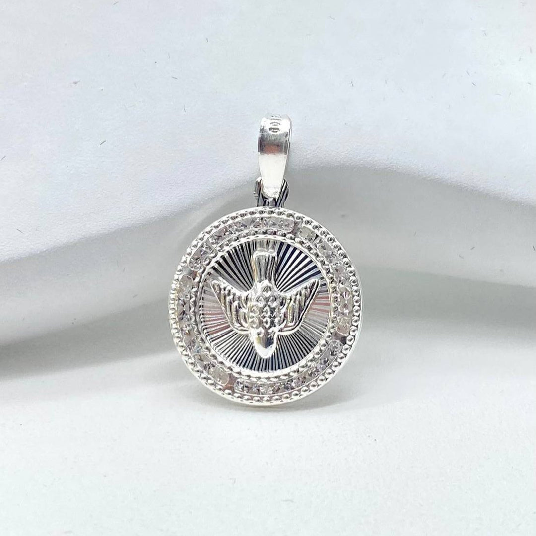 MEDALLA ESPIRITU SANTO PLATA 925