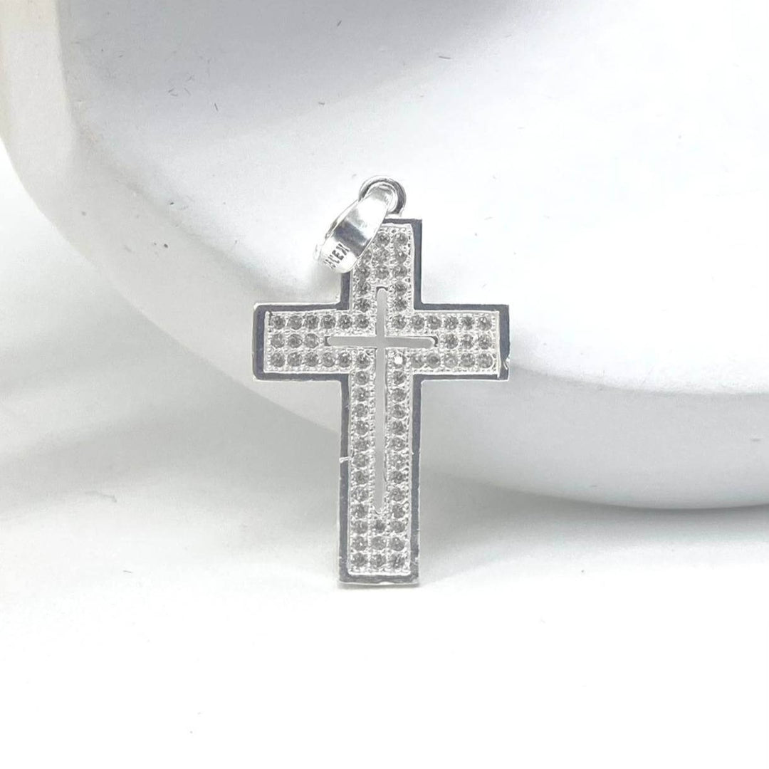 DIJE CRUZ ICE PLATA 925