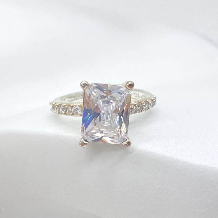 ANILLO SOLITARIO PLATA 925 #122
