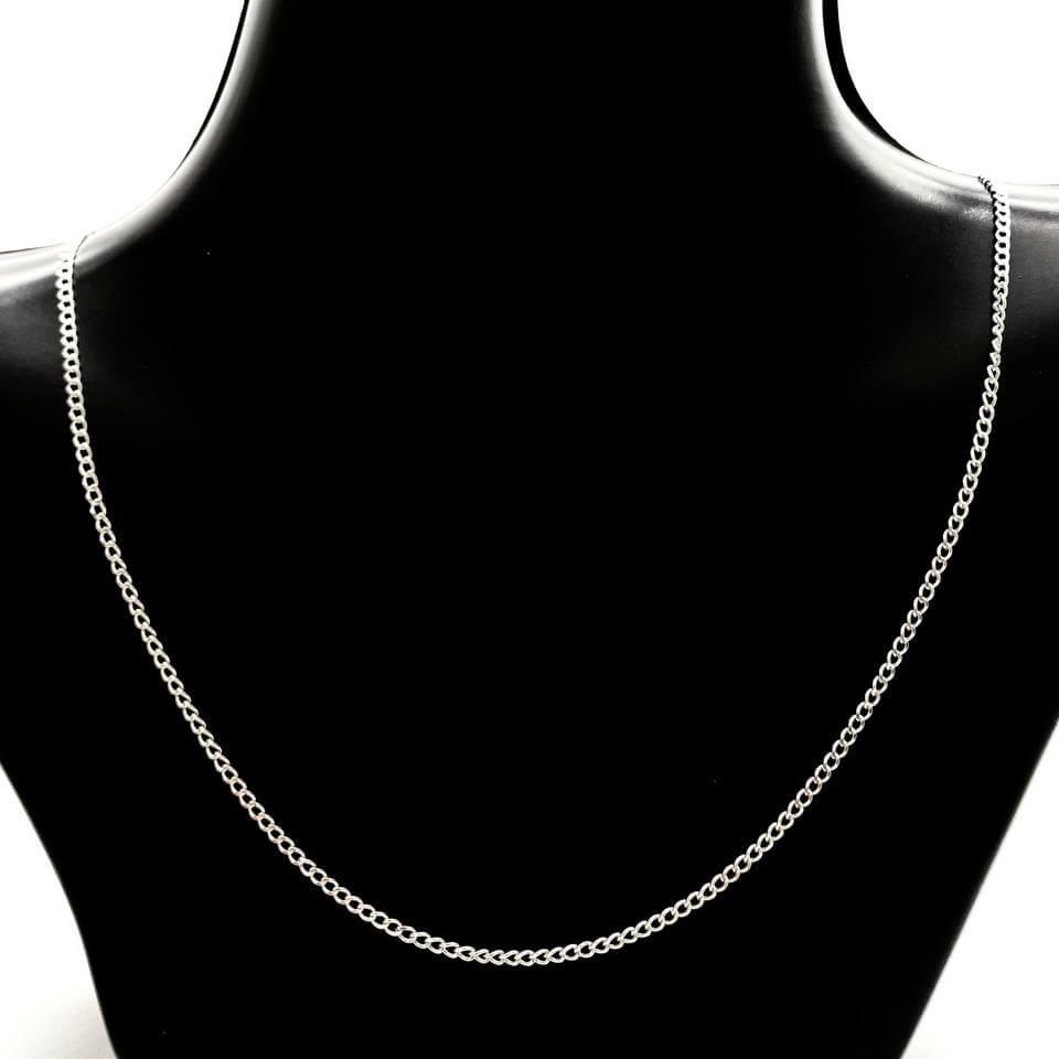 CADENA BARBADO PLATA 925