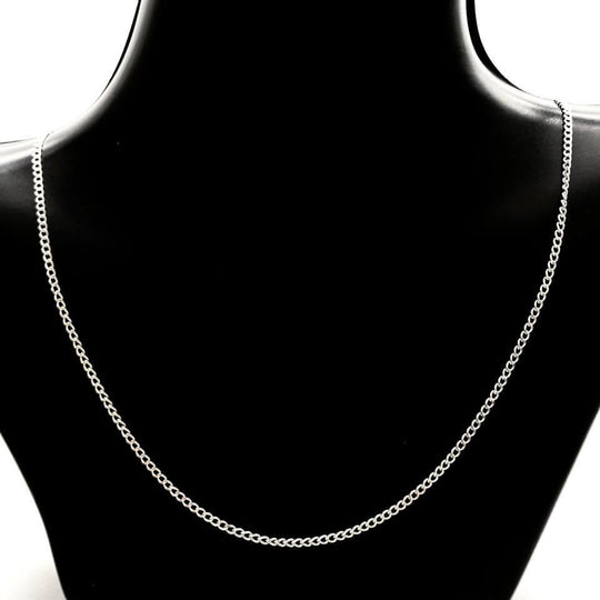 CADENA BARBADO PLATA 925