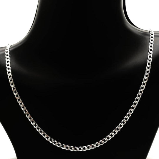 CADENA BARBADO PLATA 925
