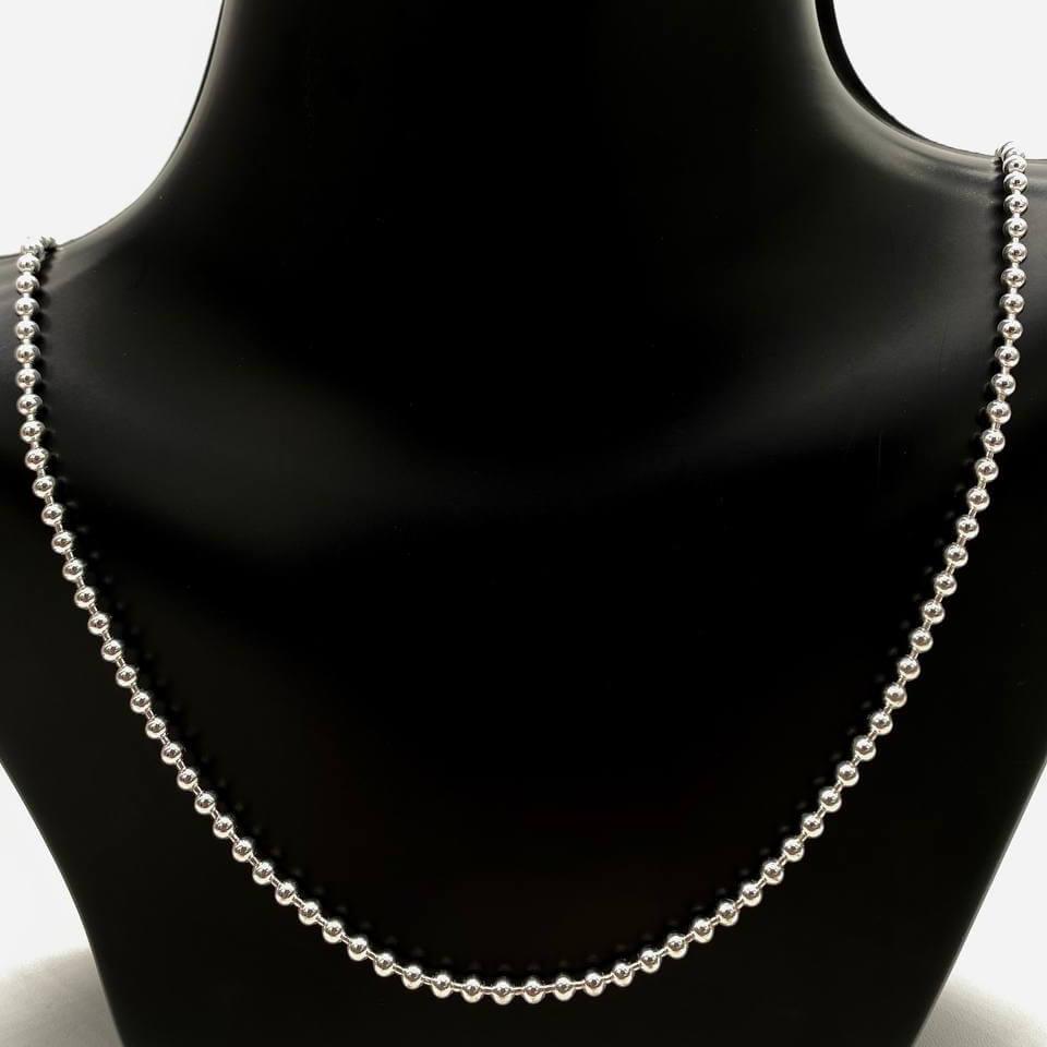 CADENA MILITAR PLATA 925