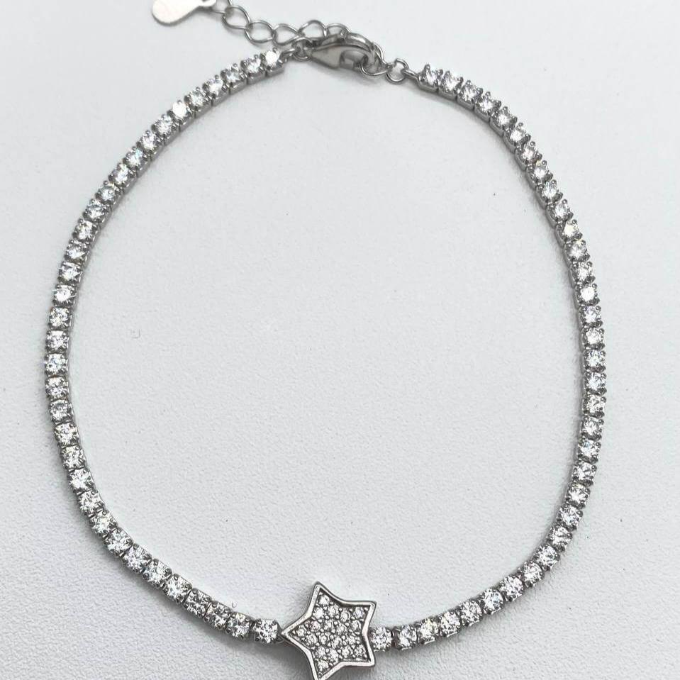 PULSO TENIS ESTRELLA PLATA 925