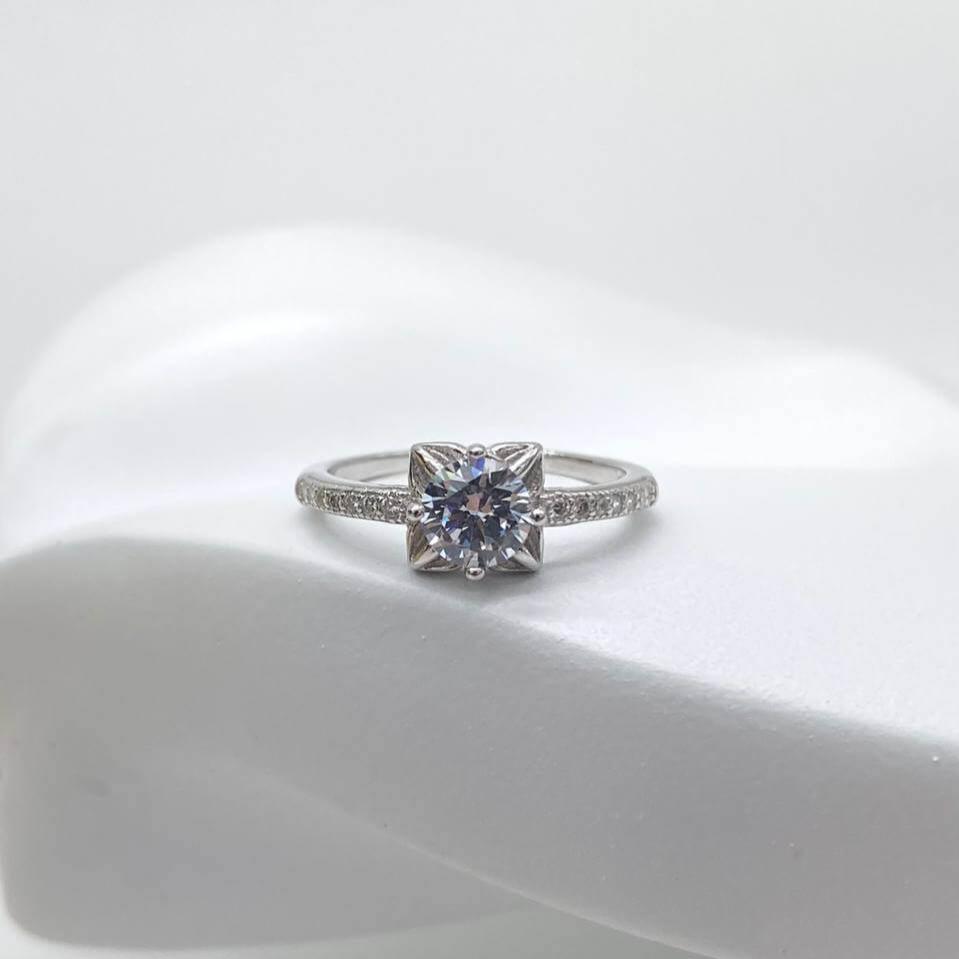 ANILLO SOLITARIO PLATA 925 #272