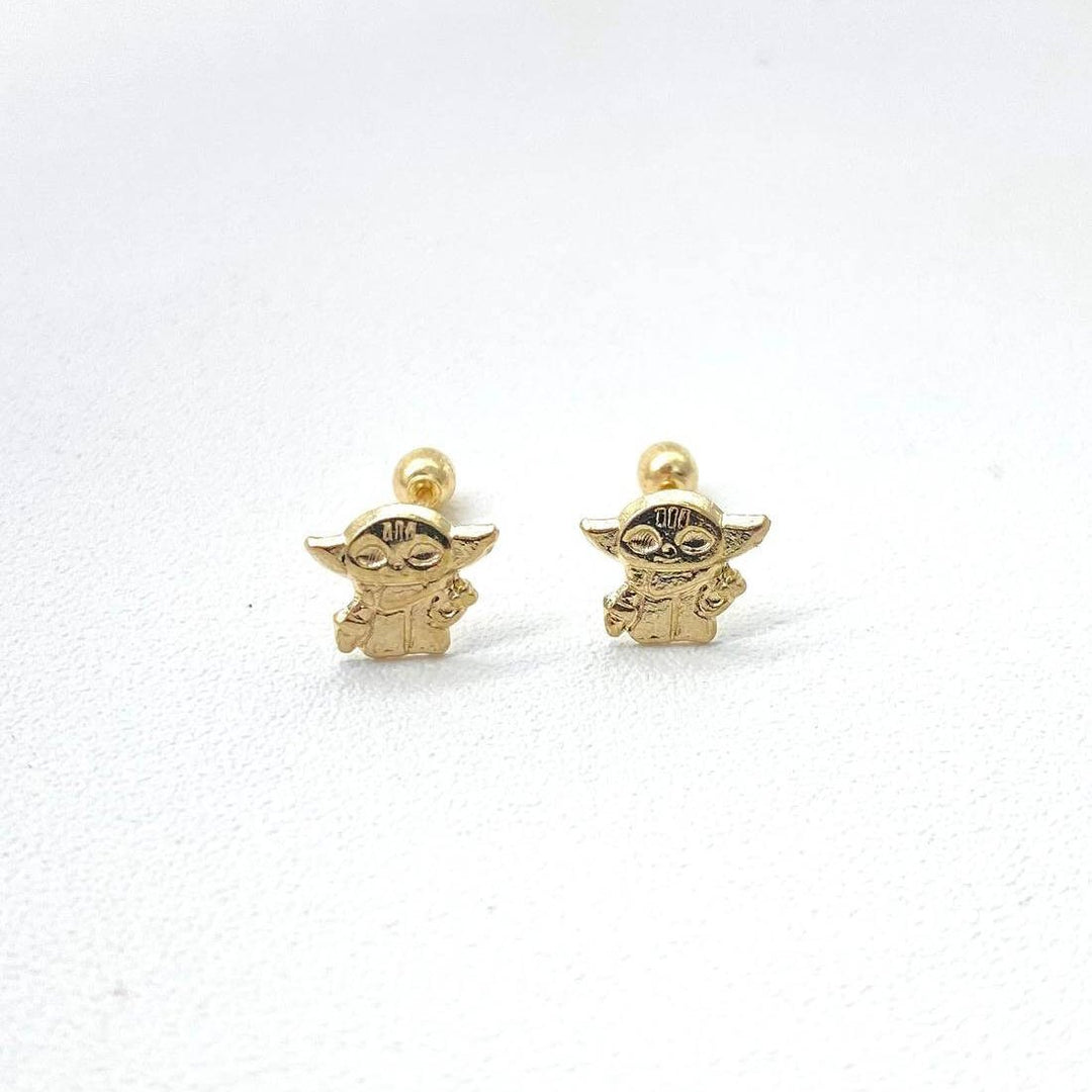 BROQUEL BABY YODA ORO 10K