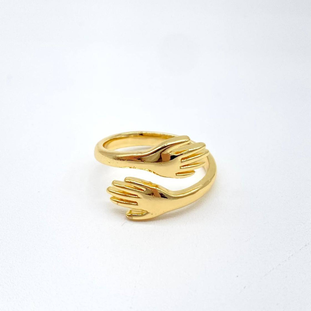ANILLO ABRAZO DORADO